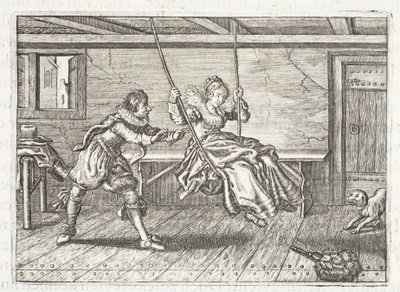 更快更慢，来自&39;Zinne-werk的Emblemata&39;的插图由Johannes de Brune（1589-1658），Jan Jacobs Schipper，阿姆斯特丹，1661 作者 阿德里亚恩·彼得森·范德文纳